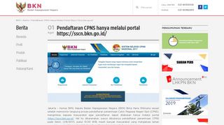 
                            2. Pendaftaran CPNS hanya melalui portal https://sscn.bkn.go.id ... - Http Sscn Bkn Go Id Portal