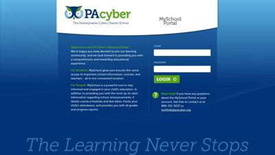Pennsylvania Cyber Charter School - MySchool Portal