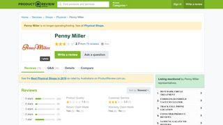 
                            7. Penny Miller | ProductReview.com.au - Penny Miller Distributor Portal