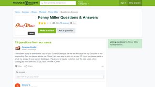 
                            6. Penny Miller Questions | ProductReview.com.au - Penny Miller Distributor Portal
