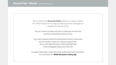 PennyTalk® World - Unlimited Calling - How It Works