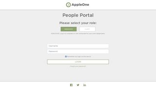 
                            1. People Portal - Login - AppleOne - Appleone Login Timecard