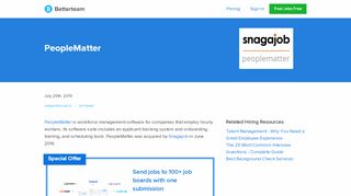 
                            9. PeopleMatter - Reviews, Pricing, Company Info, and FAQS
