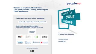 peoplenet - successfactors.eu - Peoplenet Bertelsmann Login