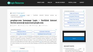 
peoplepc.com homepage Login - Earthlink Internet Service ...
