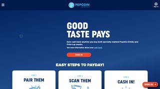 
PepCoin by PepsiCo | Buy. Scan. Cash In.  
