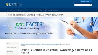 
                            1. periFACTS OB/GYN Academy - Office of Continuing Education ... - Perifacts Portal
