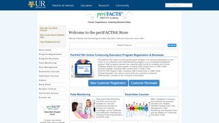 
                            5. PeriFACTS Store ... - University of Rochester Medical Center - Perifacts Portal
