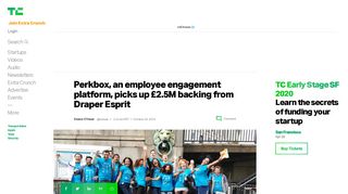 
                            8. Perkbox, an employee engagement platform, picks up £2.5M ... - Perkbox Deliveroo Portal