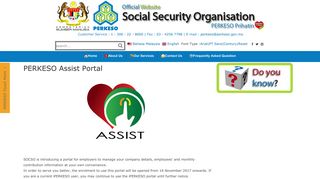 
                            2. PERKESO Assist Portal - Assist Portal Perkeso