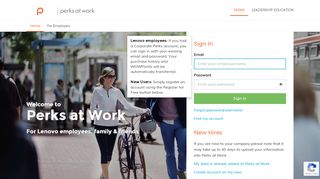 
                            2. Perks at Work For Lenovo employees, family & friends - Lenovo Corporate Perks Portal