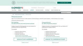 
                            2. Personal account - Kaspersky support - Kaspersky Lab - Usa Kaspersky Com Portal