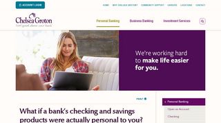 
                            7. Personal Banking at Chelsea Groton Bank - Chelsea Groton Bank Online Banking Portal