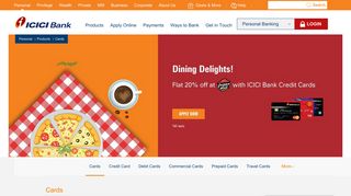 Personal Banking Cards - Credit Cards, Debit Cards ... - ICICI Bank - Icici Credit Card Login Portal