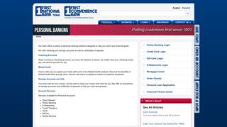 
                            5. Personal Banking | First National Bank Texas - First ... - Www 1stnb Com Portal