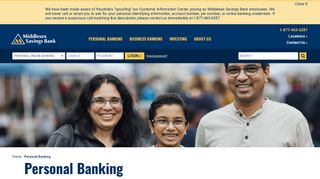 
                            5. Personal Banking - Middlesex Savings Bank - Middlesex Savings Bank Online Banking Portal