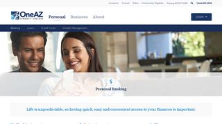 
                            3. Personal Banking | OneAZ Credit Union - Az State Credit Union Portal