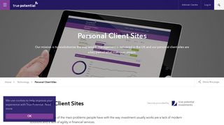 
                            4. Personal Client Sites - True Potential - Tpinside Client Login