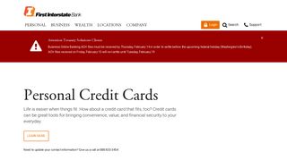 
Personal Credit Cards | First Interstate Bank
