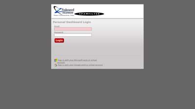 Personal Dashboard Login - spam.fedtel.net
