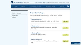
                            3. Personal e-Banking | Salisbury Bank and Trust Company - Salisbury Bank E Banking Portal