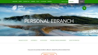 
                            1. Personal eBranch - ICCU - Idaho Central Credit Union - Iccu Online Portal