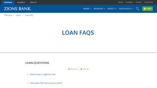 
                            8. Personal Loan FAQ | Zions Bank - Teleloans Portal