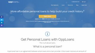 Personal Loans  Up to $4,000 by tomorrow - OppLoans