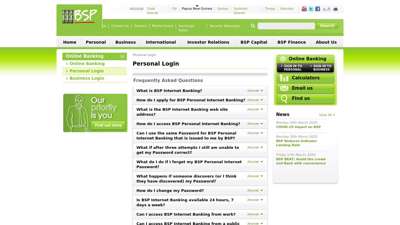 Personal Login - Bank South Pacific - PNG - bsp.com.pg