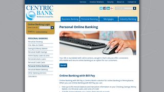 Personal Online Banking - Centric Bank - That's My Bank Portal
