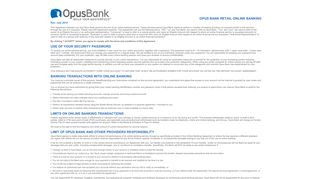 
                            6. Personal Online Banking - Opus Bank - Opus Bank Personal Online Banking Portal