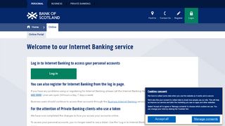 
Personal Online Banking Services - Bank of Scotland  
