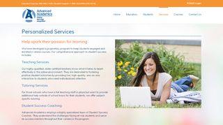 
                            3. Personalized Services - Advanced Academics