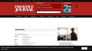 
                            8. PersonalUmbrella.com | Company Card - Insurance Journal - Personalumbrella Com Agent Portal