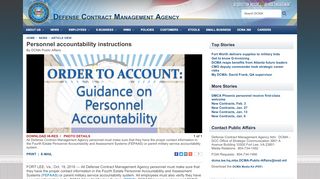 
Personnel accountability instructions - DCMA
