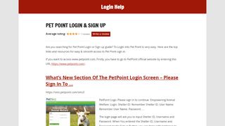 
                            8. Pet Point Login & sign in guide, easy process to login into ... - Www Petpoint Portal