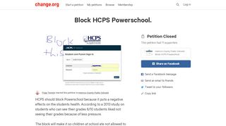 
                            7. Petition · Henrico County Public Schools: Block HCPS ... - Henrico Powerschool Portal