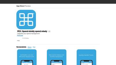 ‎PEX: Spend nimbly spend wisely on the App Store