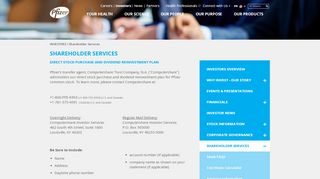 
                            5. Pfizer Inc. - Shareholder Services - Investors - Pfe Portal
