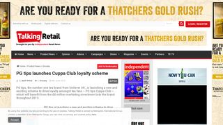 
                            1. PG tips launches Cuppa Club loyalty scheme - Talking Retail - Pg Tips Cuppa Club Portal