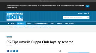 
                            8. PG Tips unveils Cuppa Club loyalty scheme | Product News ... - Pg Tips Cuppa Club Portal