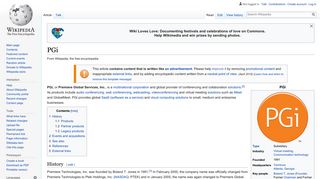 
PGi - Wikipedia  
