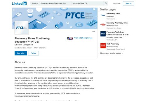 
                            5. Pharmacy Times Continuing Education™ (PTCE) | LinkedIn - Www Pharmacytimes Org Portal