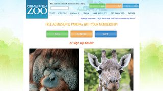
Philadelphia Zoo Membership - Join or Renew  
