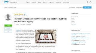 
                            8. Phillips 66 Uses Mobile Innovation to Boost Productivity and Business ... - Phillips 66 Global Office Portal