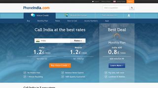 
                            2. PhoneIndia: Call India, calling plans & mobile recharges - Phone India Login