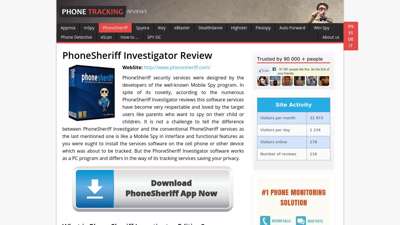 PhoneSheriff Investigator Review - phonetrackingreviews.com