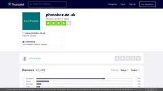 
                            5. photobox.co.uk Reviews | Read Customer Service ... - Trustpilot - Photobox Portal Page