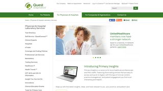 
                            3. Physician & Hospital Laboratory Services - Quest Diagnostics - Quest Diagnostics Physician Portal