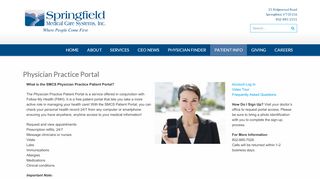 
                            4. Physician Practice Portal | Springfield Medical Care Systems - Springfield Medical Patient Portal